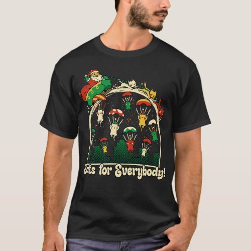 Cats for Everybody Santa is Here by Tobe Fonseca T_Shirt