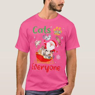 Cats For Everyone Christmas Santa Claus Cats T-Shirt