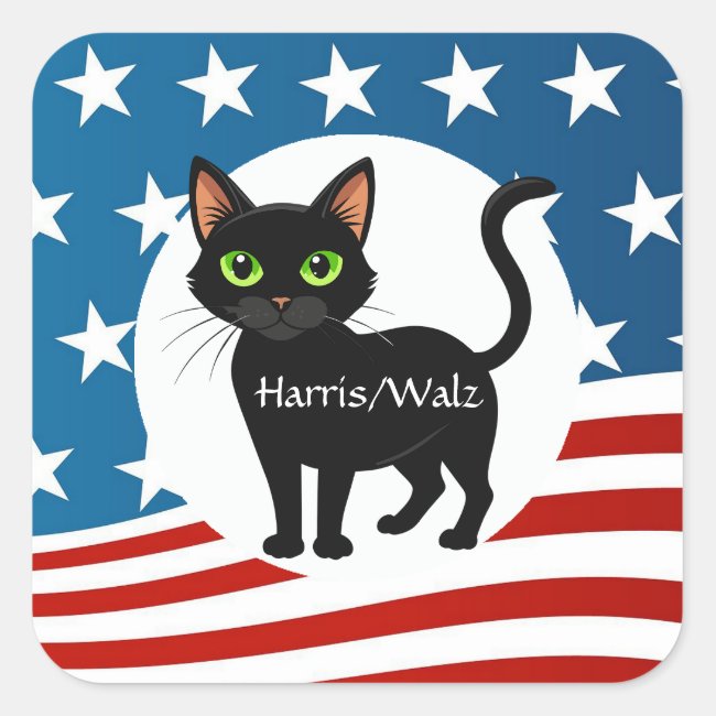 Cats for Harris/Walz Design Sticker