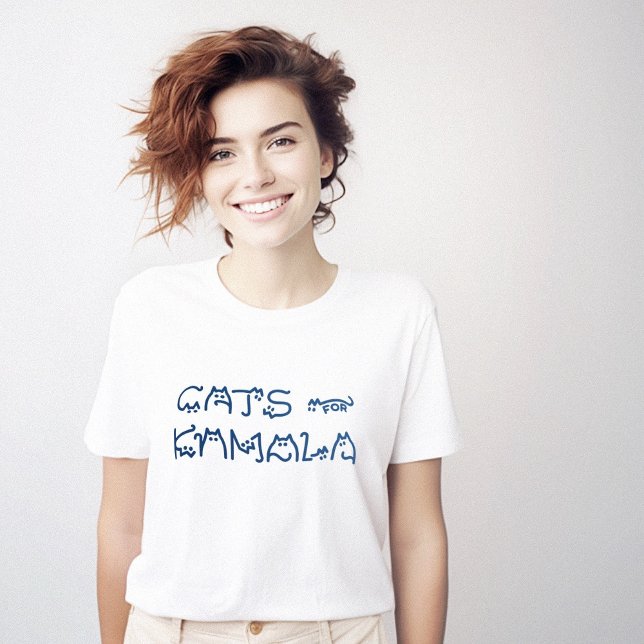 Cats for Kamala Cat Typography Cute Original T-Shirt (Cats for Kamala Cat Typography Cute Original T-Shirt)