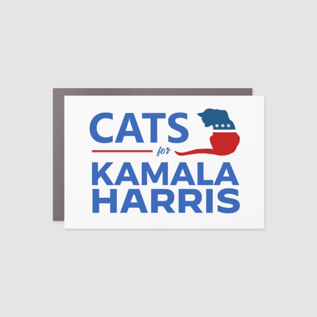 Cats for Kamala Harris Car Magnet (Front)