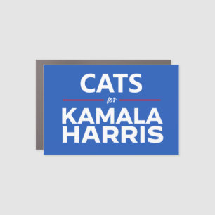 Cats for Kamala Harris Car Magnet