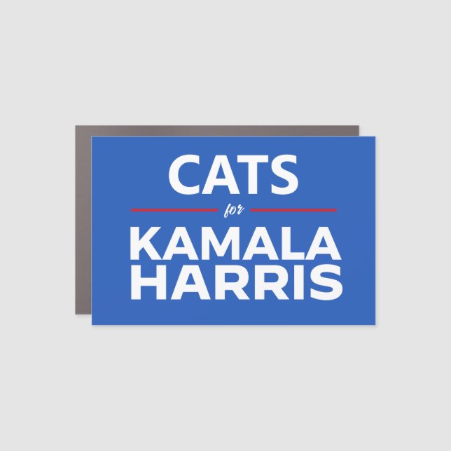 Cats for Kamala Harris Car Magnet (Front)