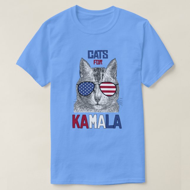 Cats for Kamala T-Shirt (Design Front)
