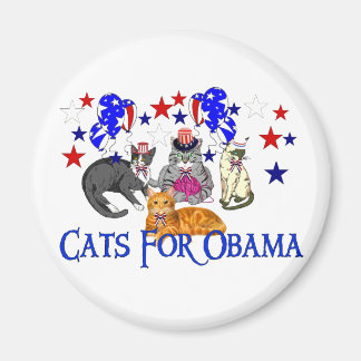 CATS FOR OBAMA MAGNET