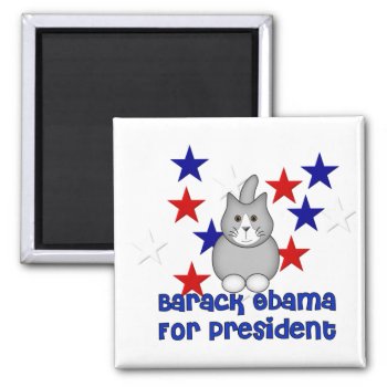 Cats For Obama Magnet by orsobear at Zazzle