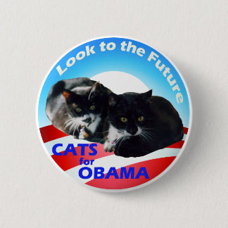Cats For Obama Pinback Button