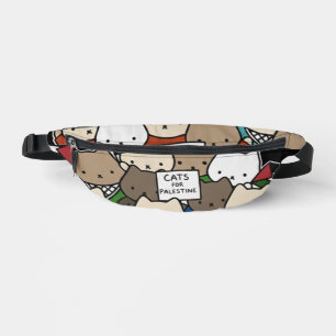 Cats for Palestine – Kawaii Cats for Justice Fanny Pack