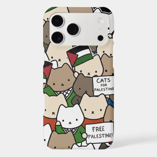 Cats for Palestine – Kawaii Cats for Justice iPhone 17 Pro Max Case