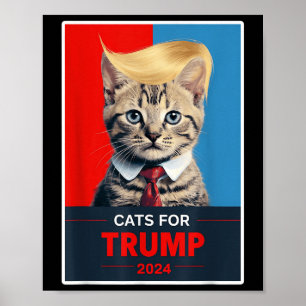 Cats For Trump 2024 Election _1  Poster