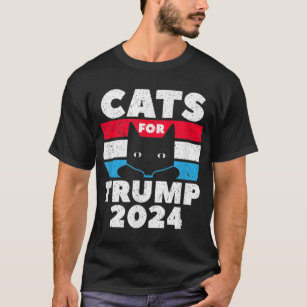 Cats For Trump 2024 Election  T-Shirt