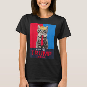 Cats For Trump 2024 Funny Tee For Vance Trump 