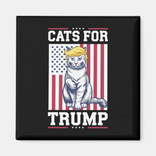 Cats For Trump 2024 Vote President Donald Trump Ca Magnet