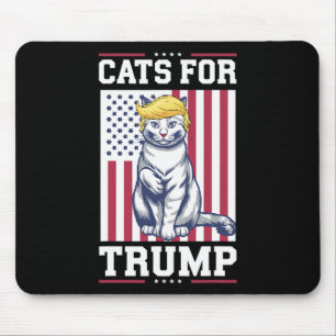 Cats For Trump 2024 Vote President Donald Trump Ca Mouse Pad