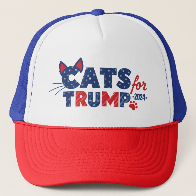 Cats for Trump hat 2024 (Front)