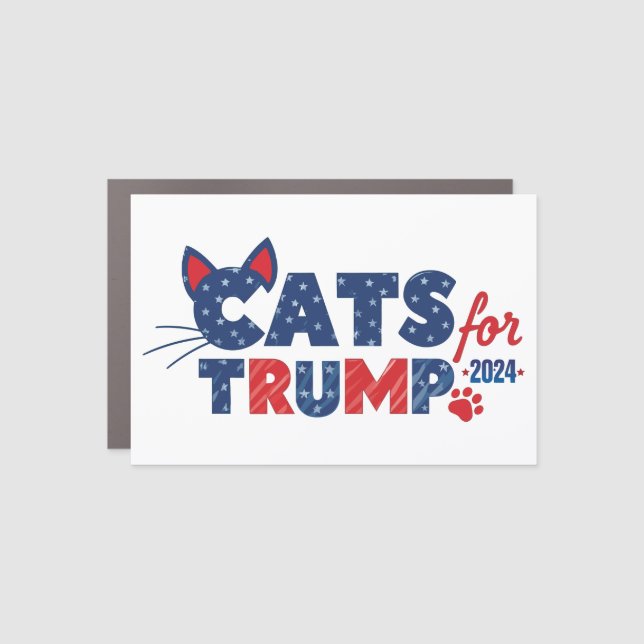 Cats for Trump magnet  (Front)