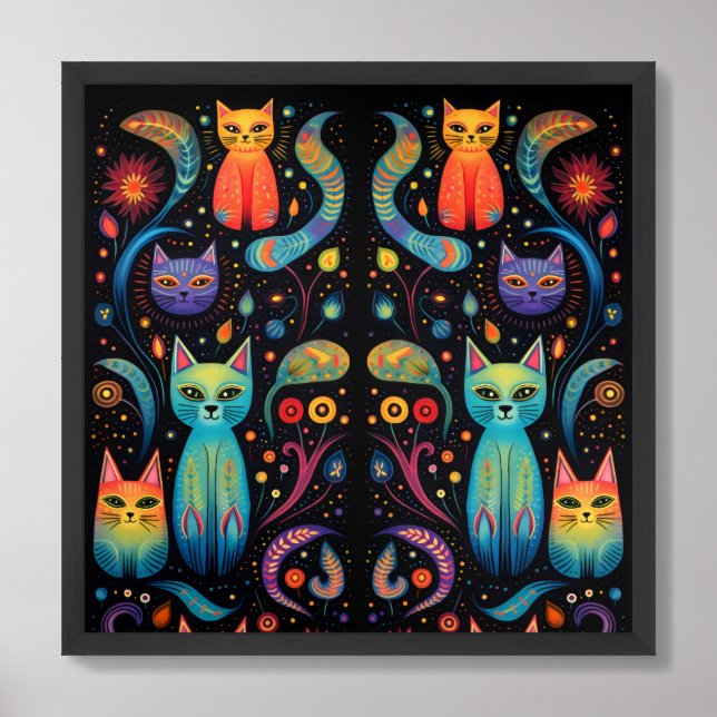 cats framed art (Framed Front)