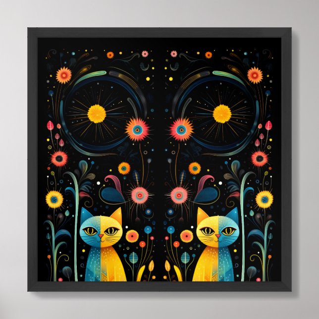 cats framed art (Framed Front)