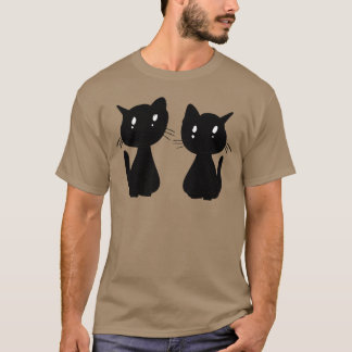 Cats friends animals cute pet cartoon family T-Shirt