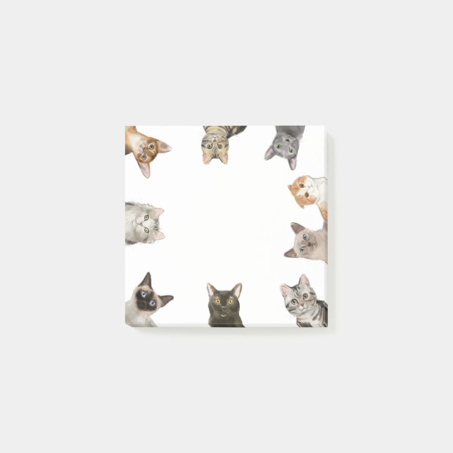 Cats | Funny Cat Lover Post-it Notes (Front)