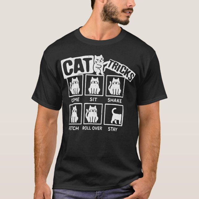 Cats Funny Cat Tricks Kitties T-Shirt (Front)