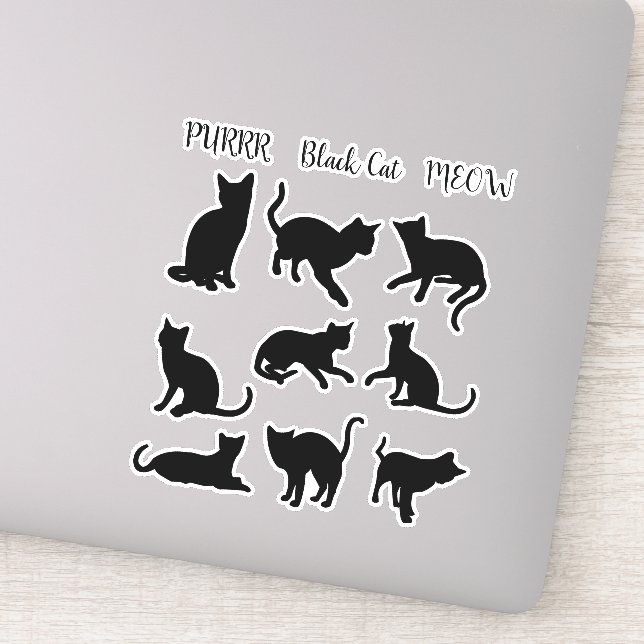 Cats Galore - Black Cat - Sticker Collection (Detail)