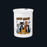 Cat's Gang Porcelain Pitcher<br><div class="desc">Cat's Gang</div>
