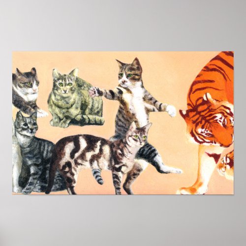Cats Going to Play Poster