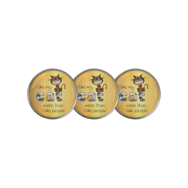 Cat's Golf Ball Marker (3 Up)