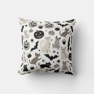 Cat's Halloween #1 Throw Pillow