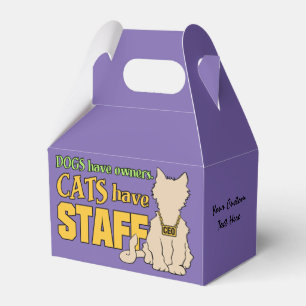 CATS HAVE STAFF custom favor box