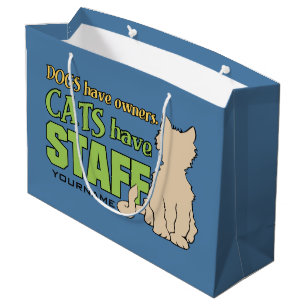 CATS HAVE STAFF custom gift bags