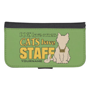CATS HAVE STAFF custom phone wallets