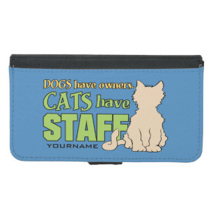 CATS HAVE STAFF custom phone wallets