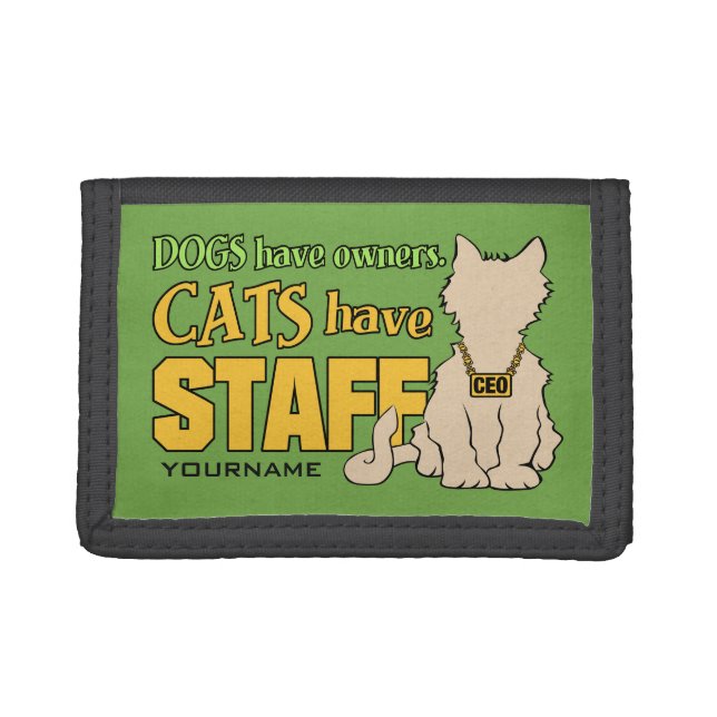 CATS HAVE STAFF custom wallets (Front)