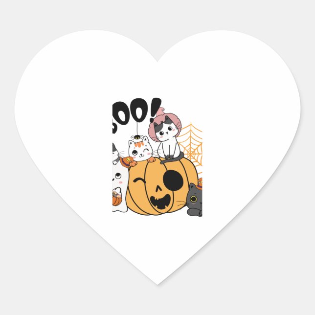 Cats Having Fun On Halloween Sticker (Front)