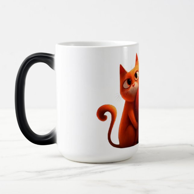 Cats, Heart,pet Color Morph Mug (Left)