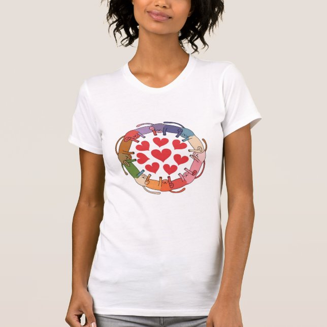 Cats Hearts T-Shirt (Front)