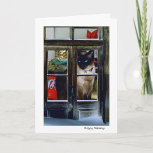 cat's holiday card
