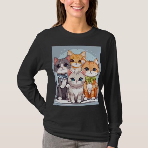 Cats image  T_Shirt