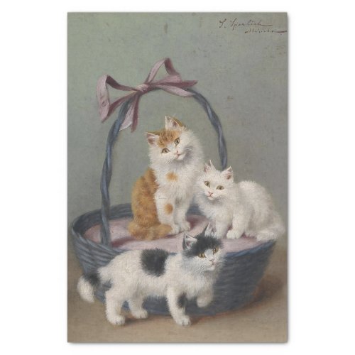 Cats in a Basket by Sophie Sperlich Tissue Paper