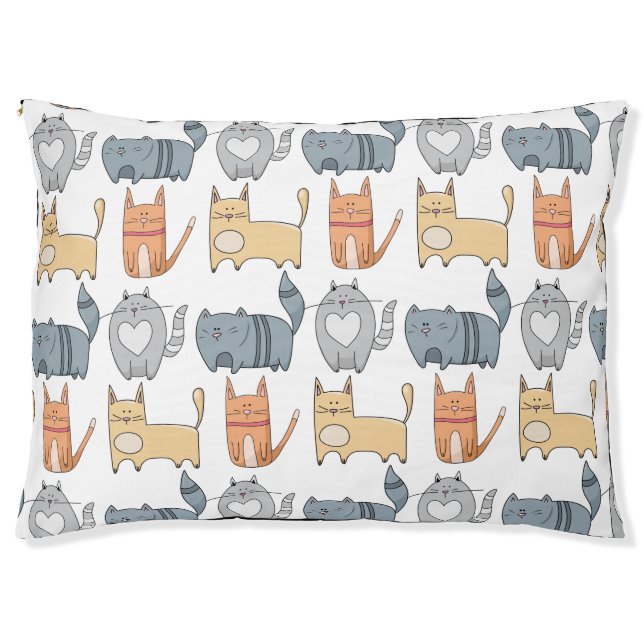 Cats in a row 2 pet bed (Front)