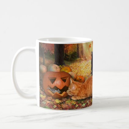 Cats in Autumn Coffee Mug