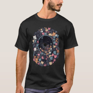 Cats in Black Hole Cat Cat Mom Cat Dad Men Women T-Shirt