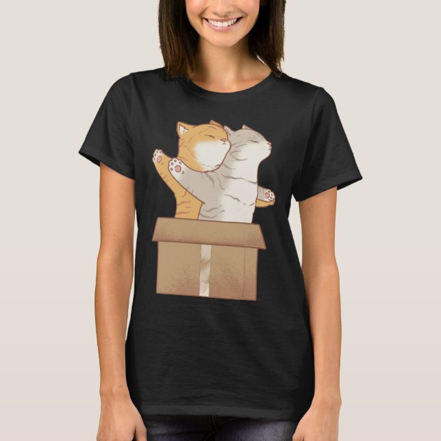 Cats in Box T-Shirt (Front)