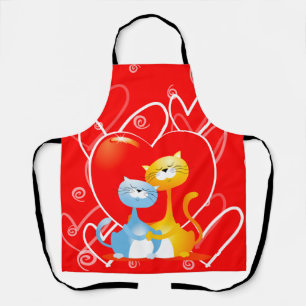 Cats in love, apron