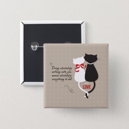Cats in Love Button