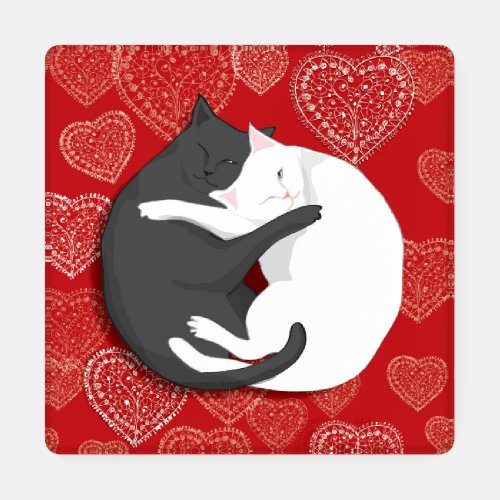 Cats In Love Coaster Set