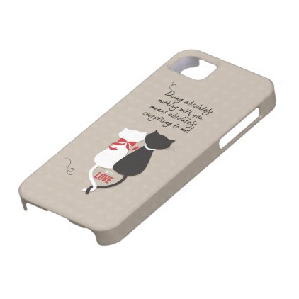 Cats in Love iPhone SE/5/5s Case