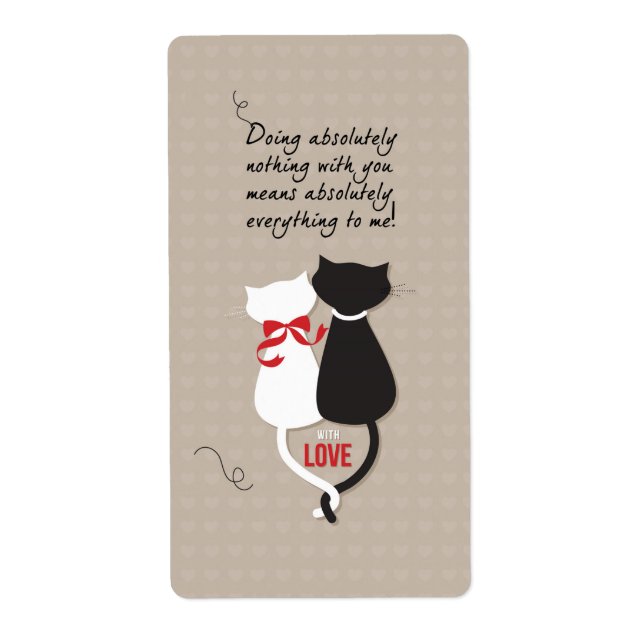 Cats in Love Label (Front)